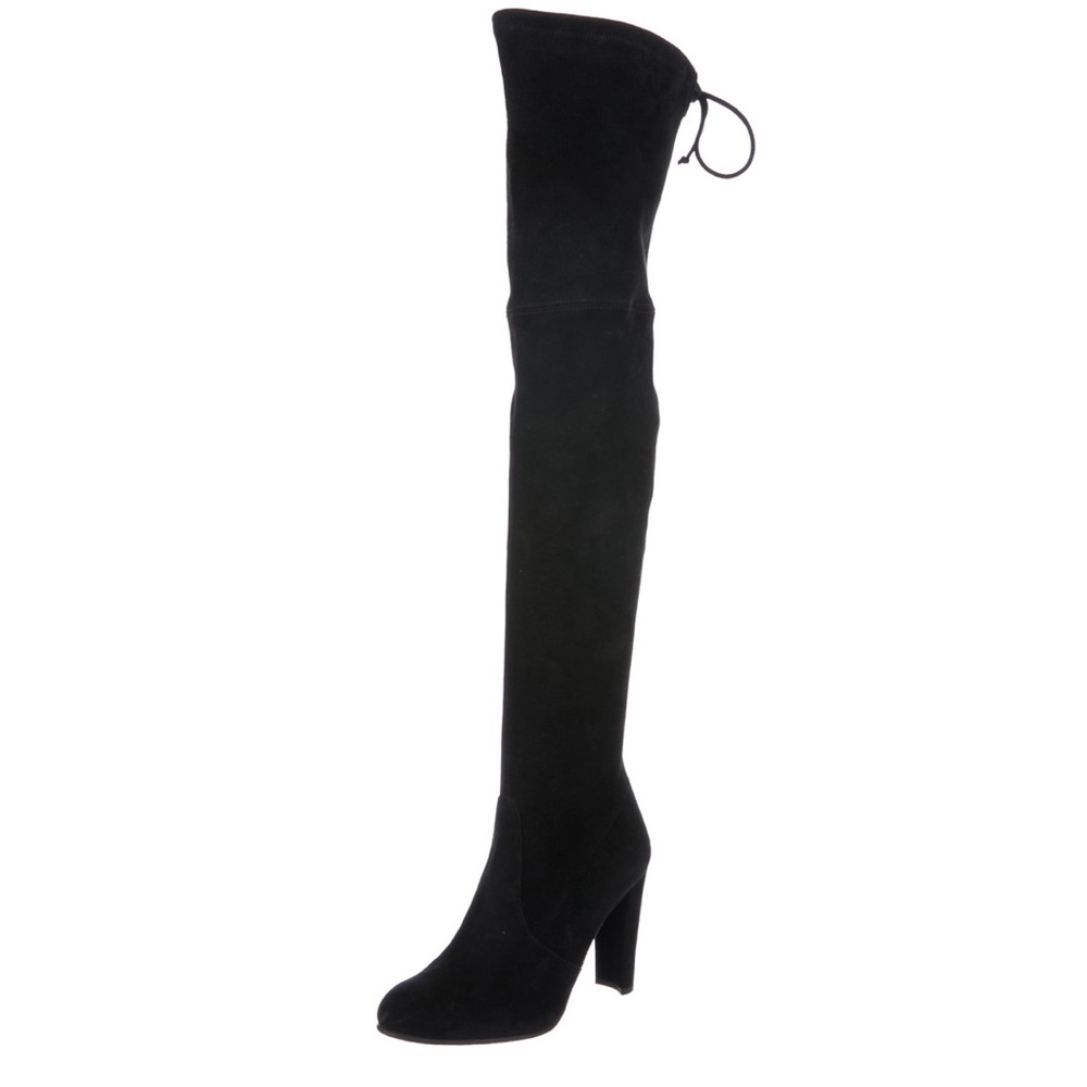 SOLD 🛍 NWT STUART WEITZMAN Black Suede Boots - Picture 2 of 8